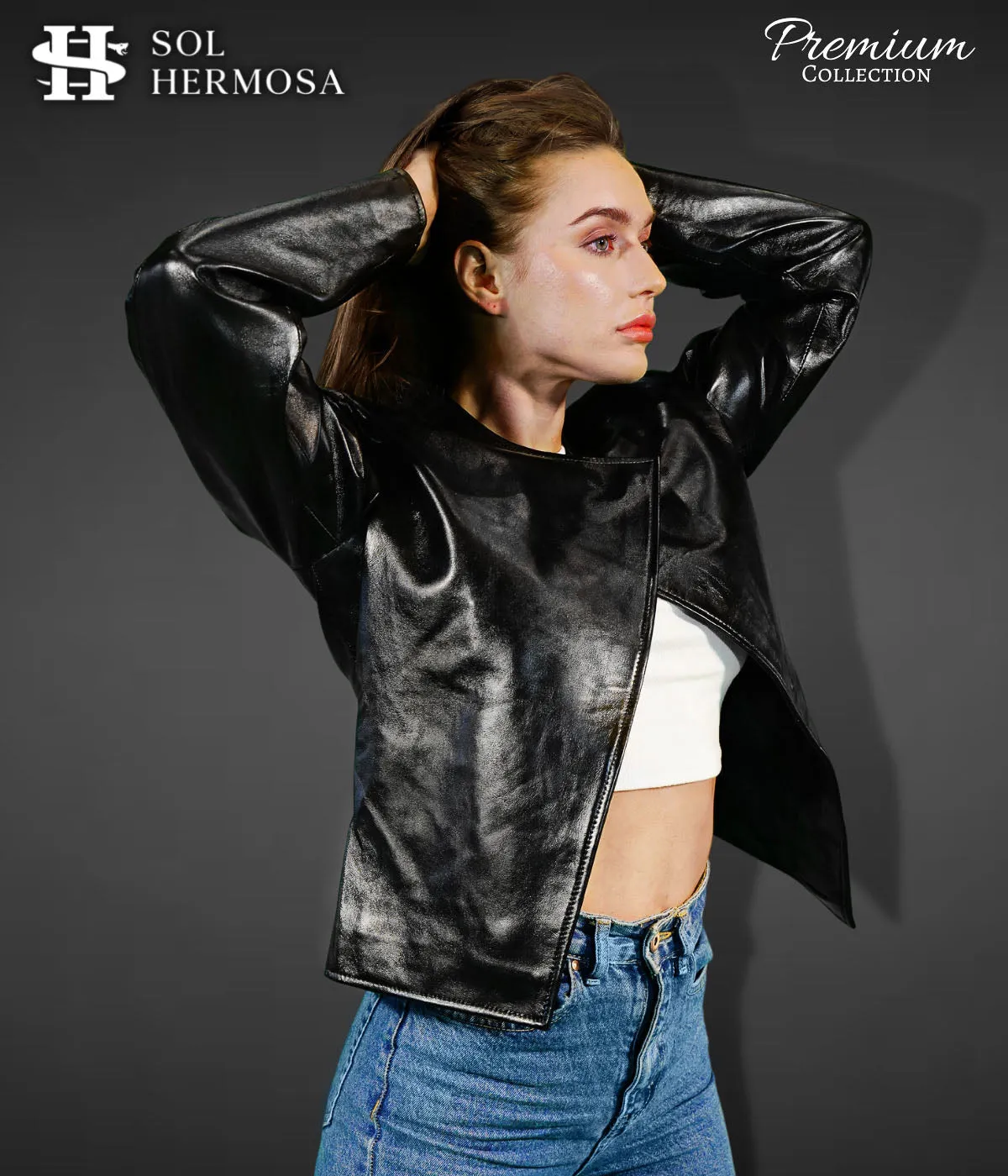 Leather Jacket For Women - Hestia