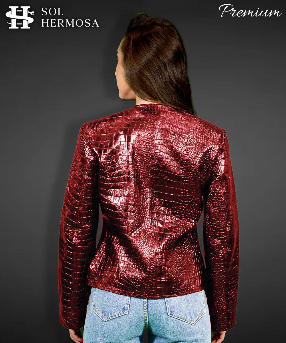 Leather Jacket For Women - Hestia