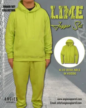 Lime Adult Pull Over Sweat Suit