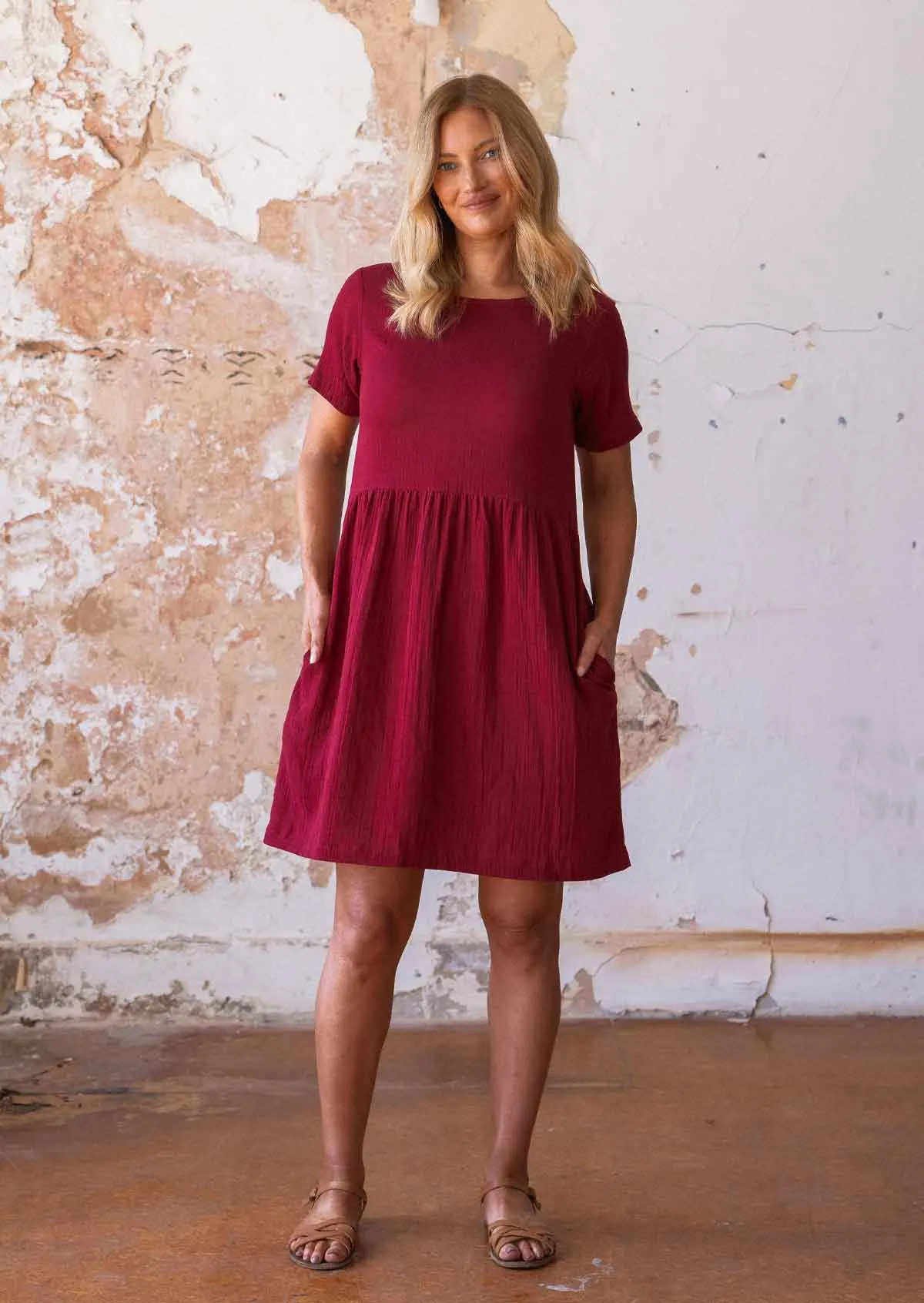 Mabel Dress Tibetan Red