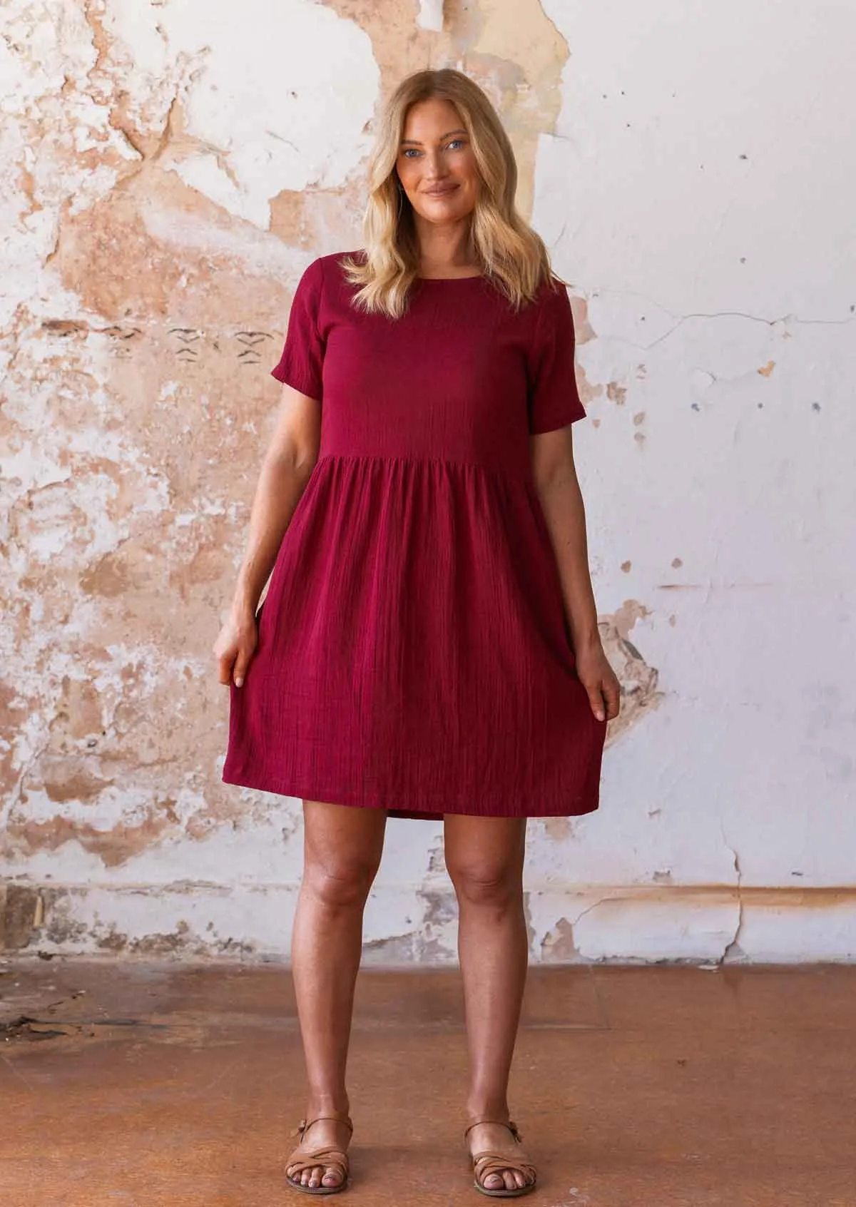 Mabel Dress Tibetan Red