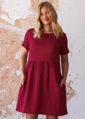 Mabel Dress Tibetan Red