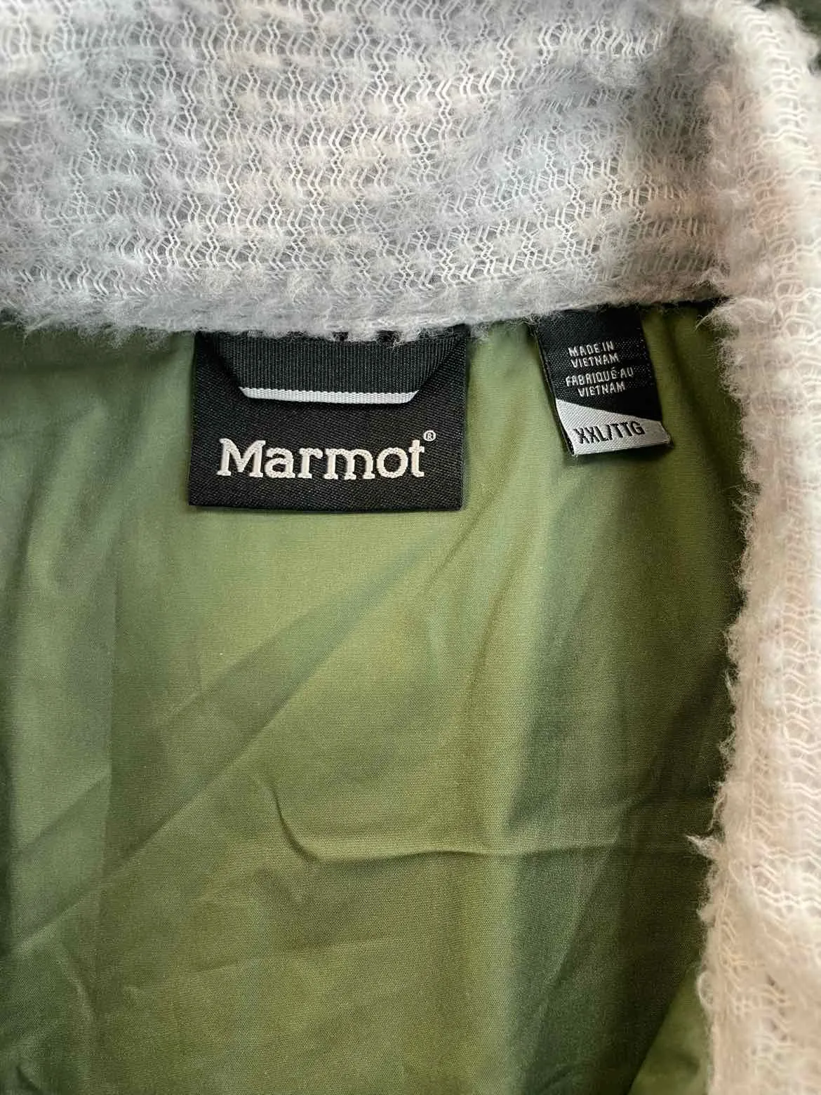 MARMOT MACCHIA GREEN JACKET SIZE XXL