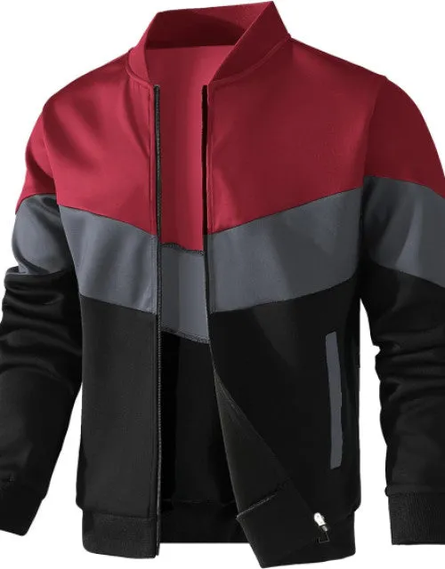 Men Solid Soft Fleece Warm Open Zipper Jacket