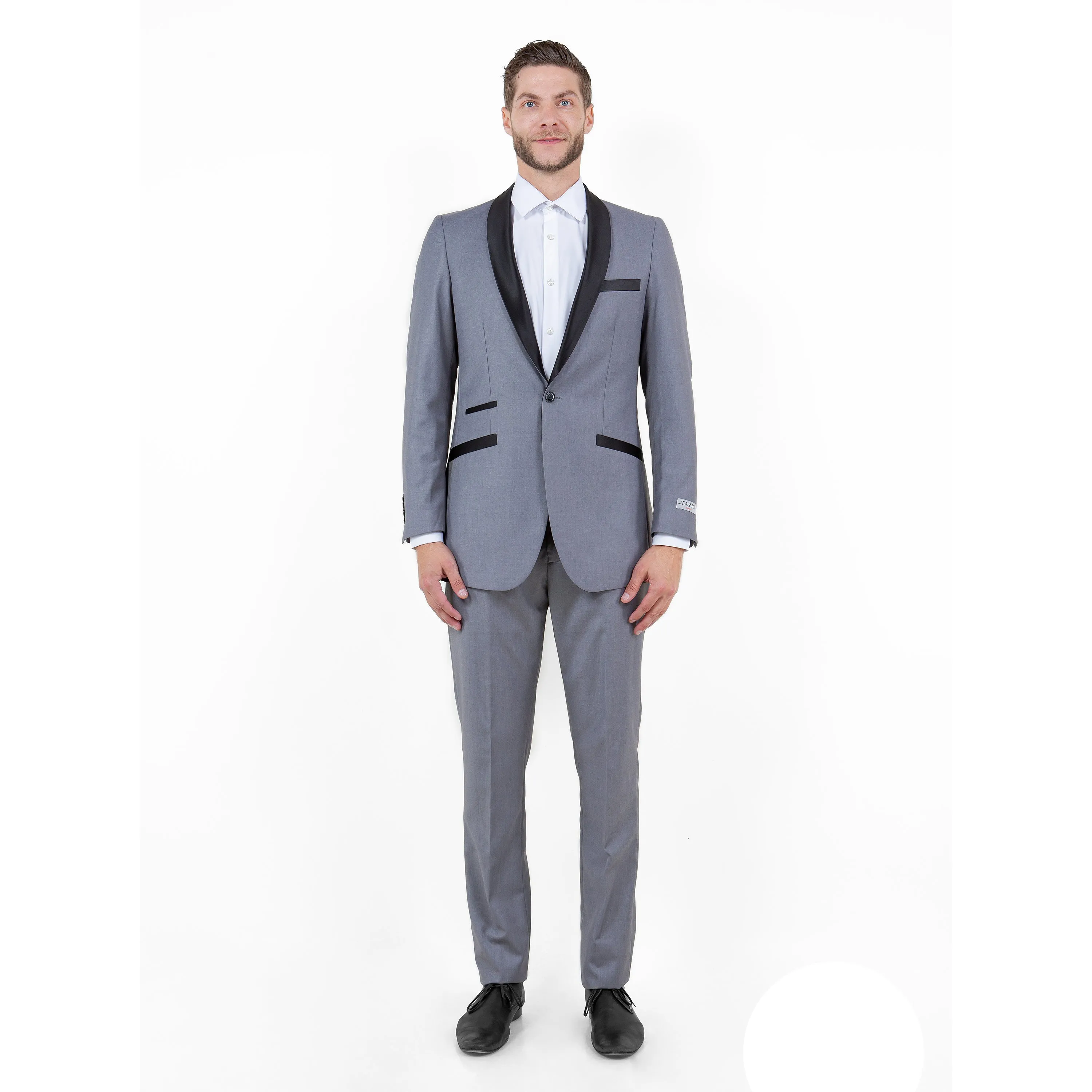 Men's 2-Piece Suit Set with a Tuxedo Look