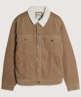 Men's Casual Corduroy Lined Trucker Jacket