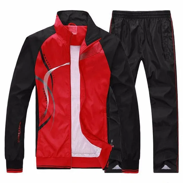 Men's Sportswear Set Autumn Print Basketball training Sport Suit - Two pieces