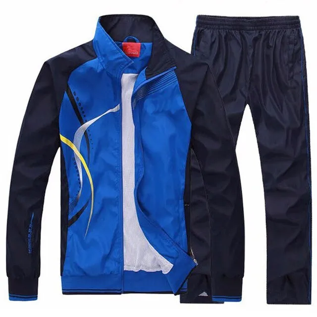 Men's Sportswear Set Autumn Print Basketball training Sport Suit - Two pieces