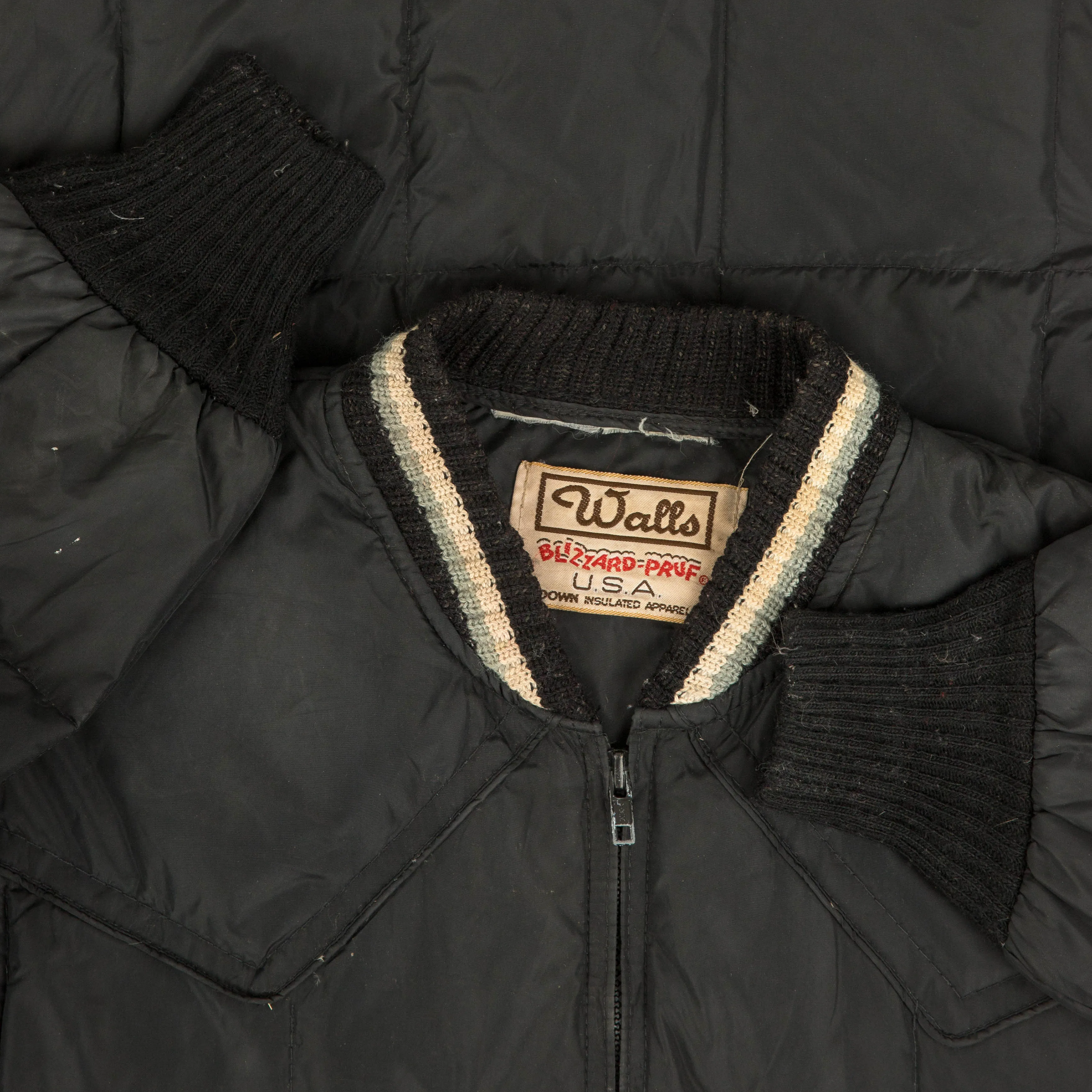 MEN'S VINTAGE 1980S PUFFER BOMBER JACKET - LARGE