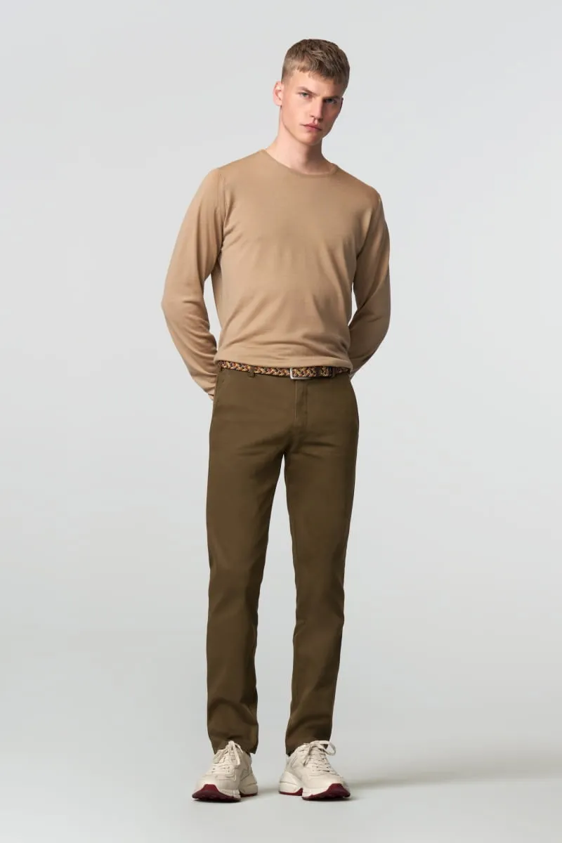 MEYER <BR>
Cotton Chino Trousers <BR>
Caramel, Navy or Charcoal available <BR>