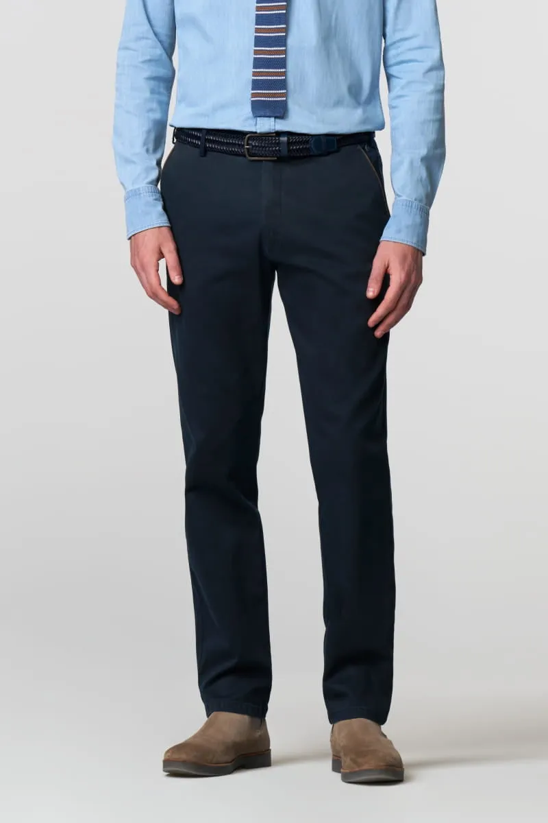 MEYER <BR>
Cotton Chino Trousers <BR>
Caramel, Navy or Charcoal available <BR>