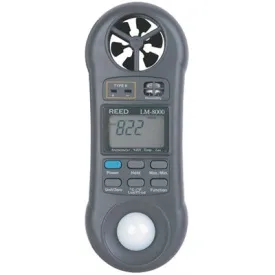 Multifunction Meter - Air Velocity, Humidity, Light & Temp (LM-8000)