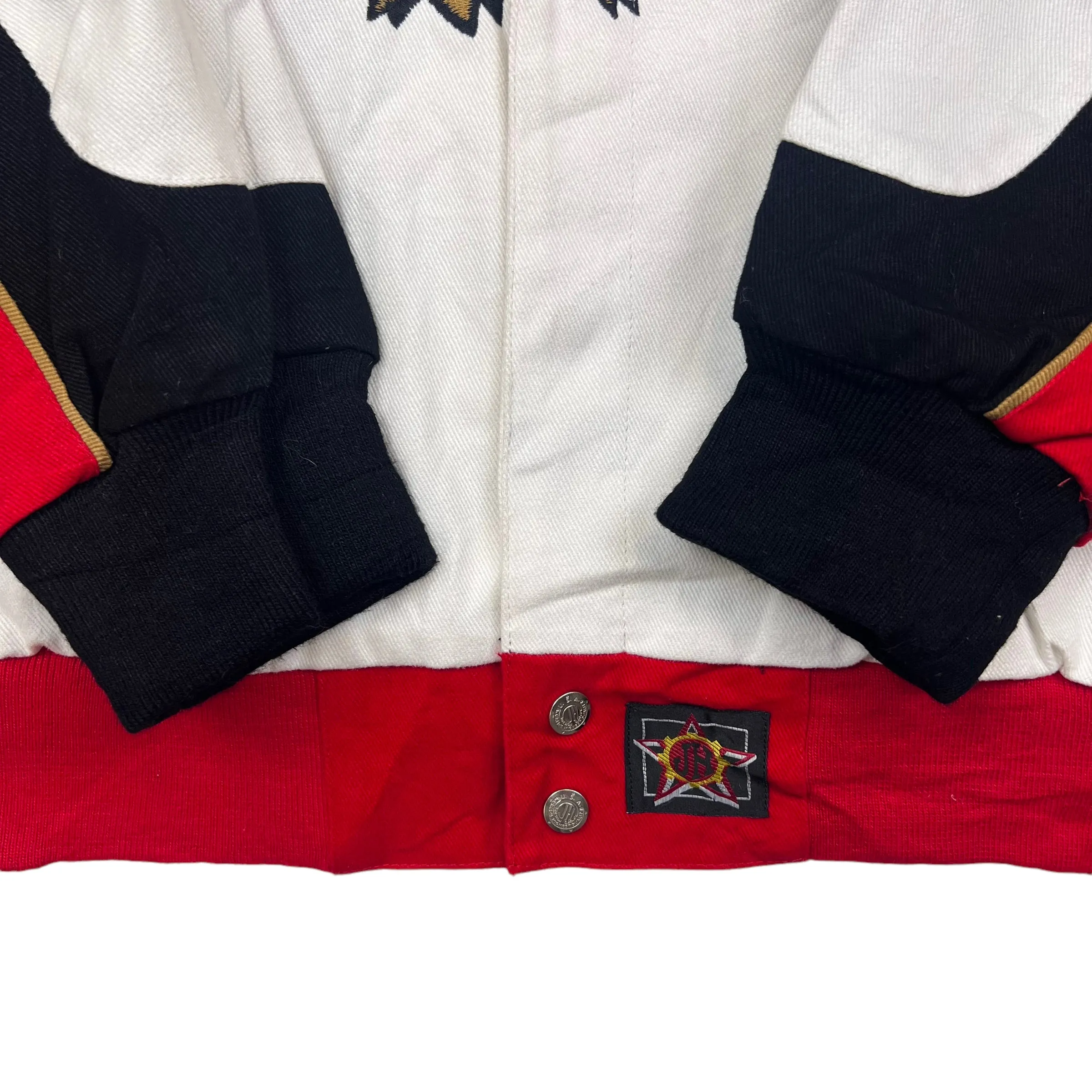 NASCAR White Red Jim Beam Racing Jacket