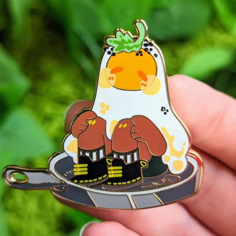 Omlet The Egg Ghost Enamel Pin