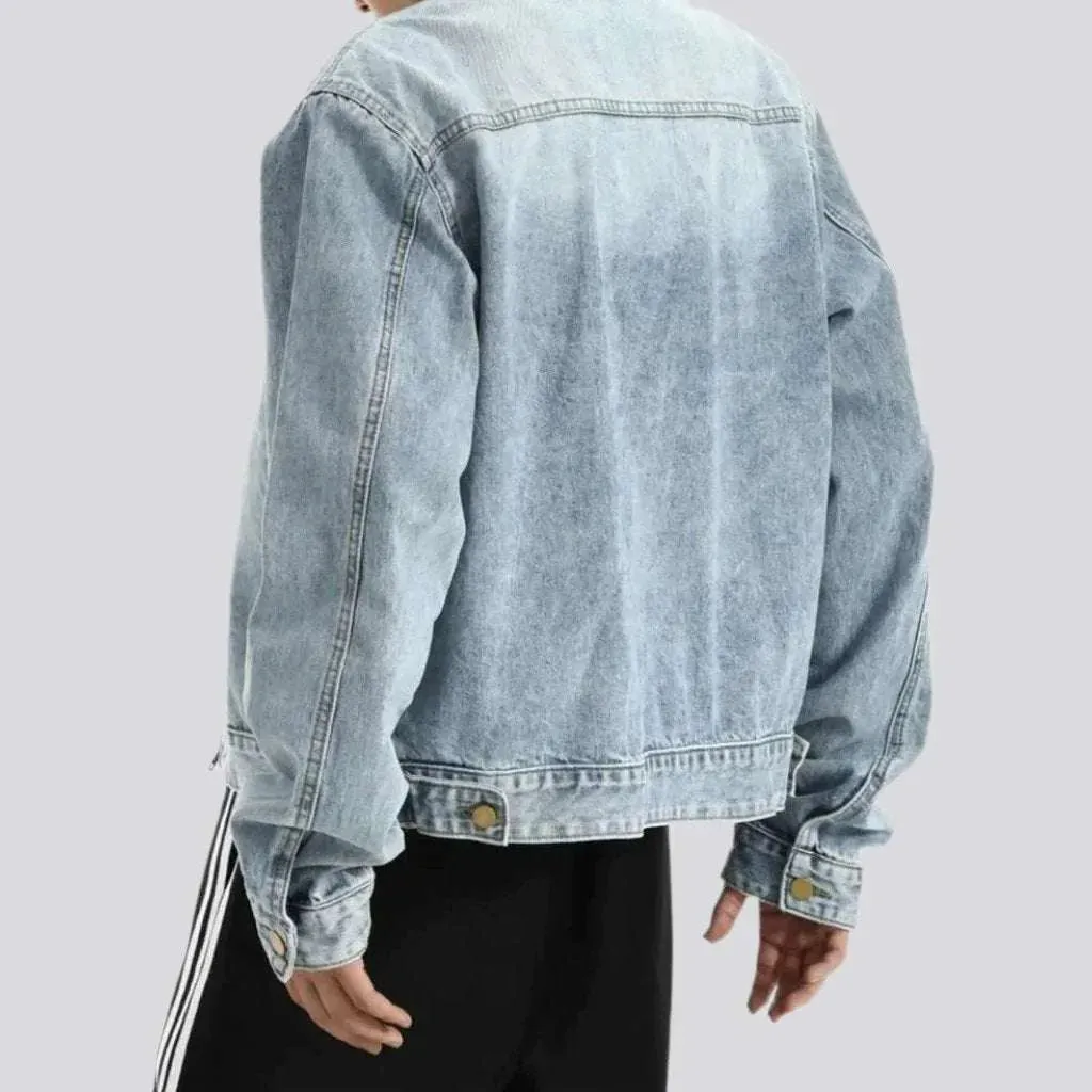 Oversized 90s men's denim jacket