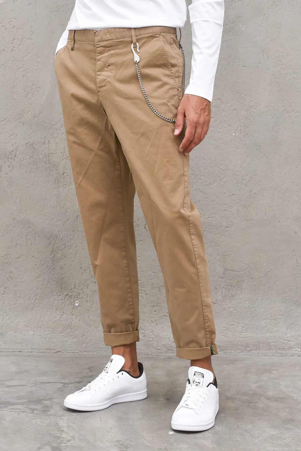 Pantalone Chinos Slim - Cammello