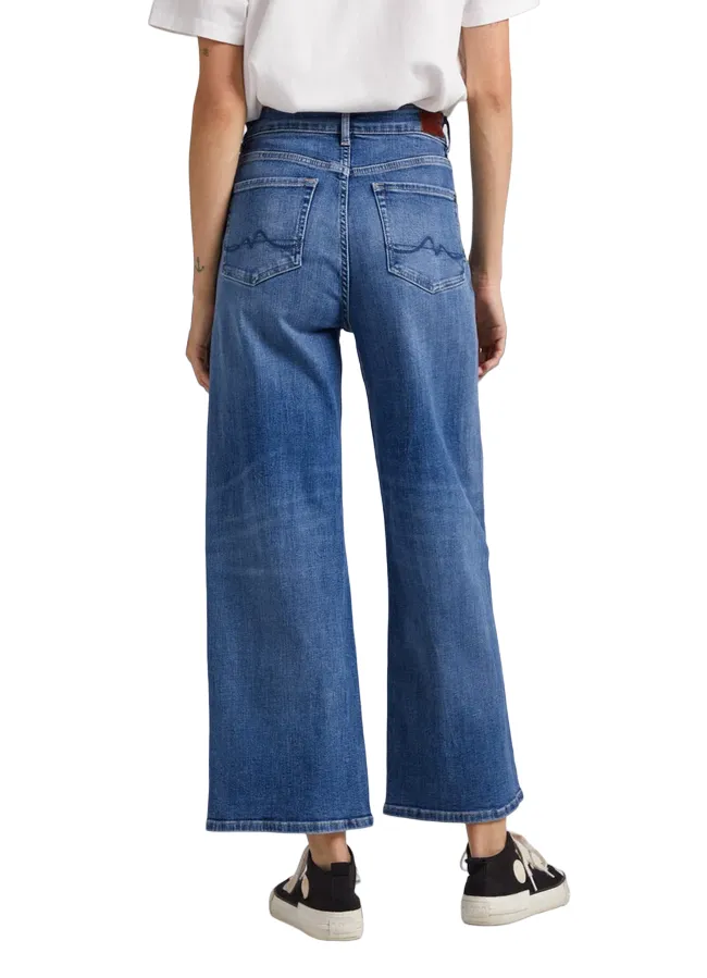 Pepe Jeans pantalone largo da donna Lexa Sky High PL204162CS58 blu