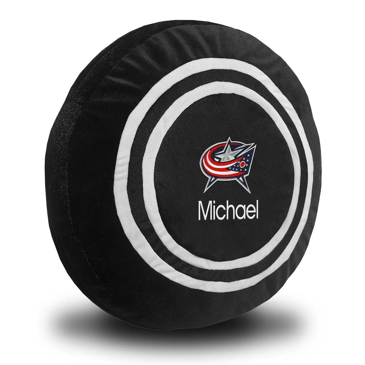 Personalized Columbus Blue Jackets Plush Hockey Puck