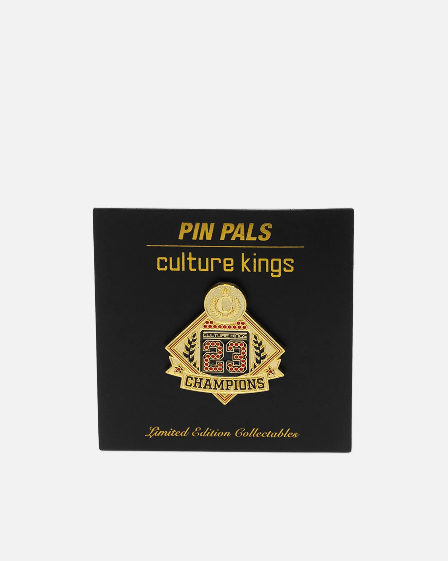 Pin Pals X Culture Kings Champions Pin Gold/Black/Red