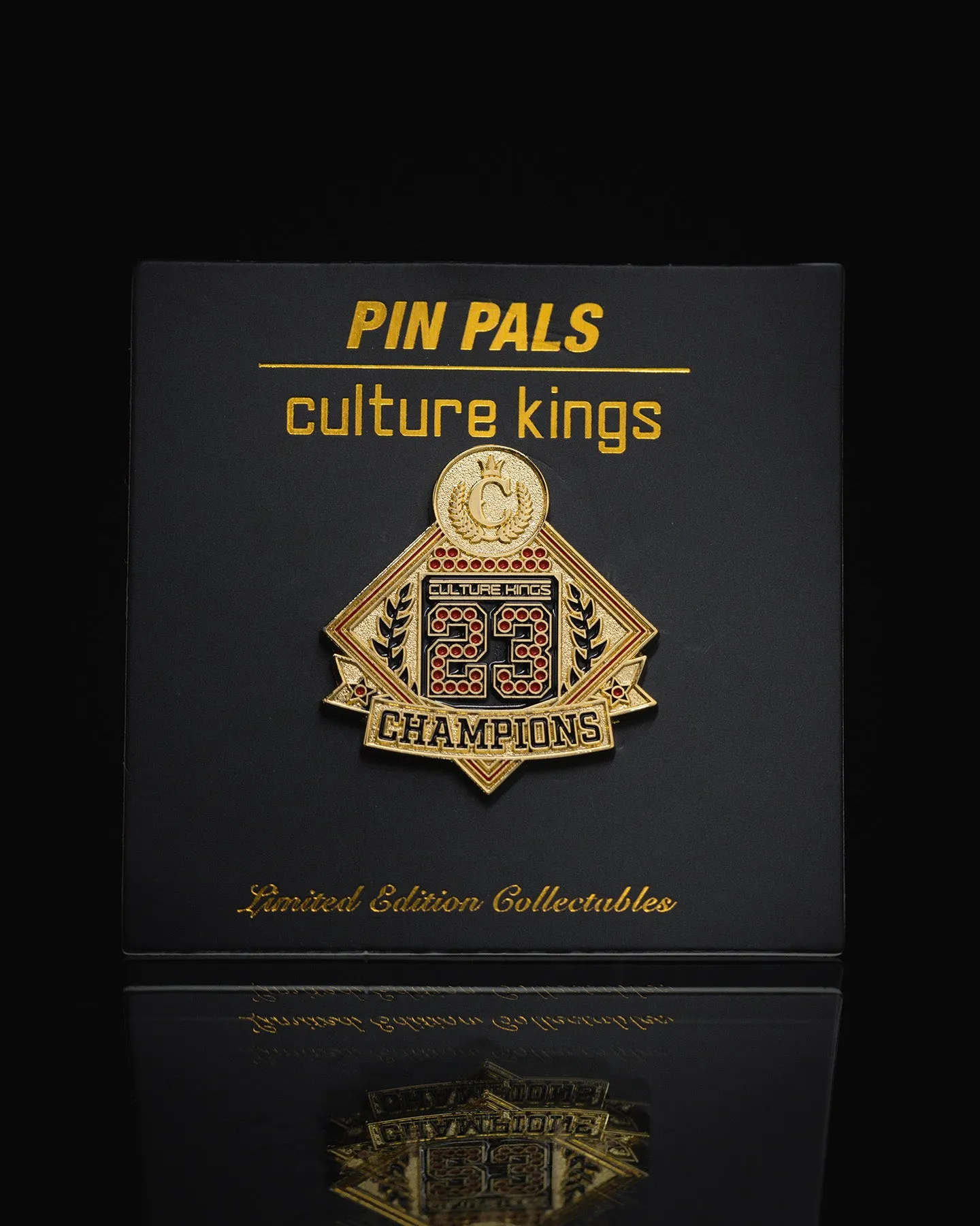 Pin Pals X Culture Kings Champions Pin Gold/Black/Red