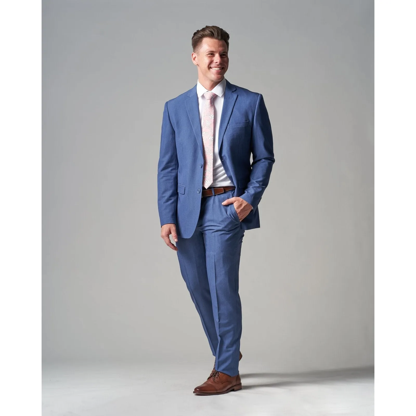 Powder Blue Tour Stretch Modern Fit Suit