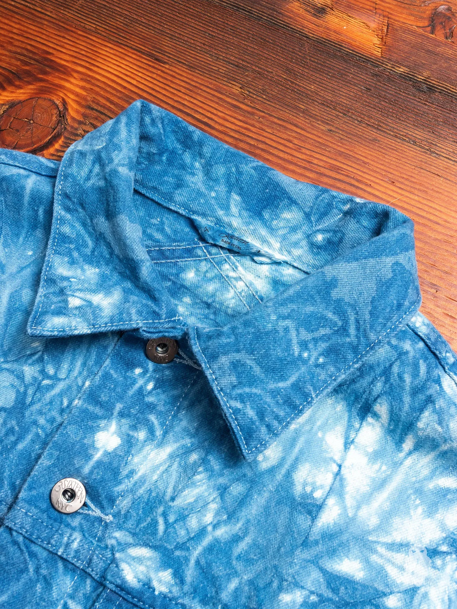 "10th Anniversary" Type-3 Denim Jacket in Indigo Tie-Dye