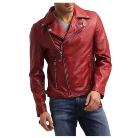 Red Double Rider Motorbike Jacket