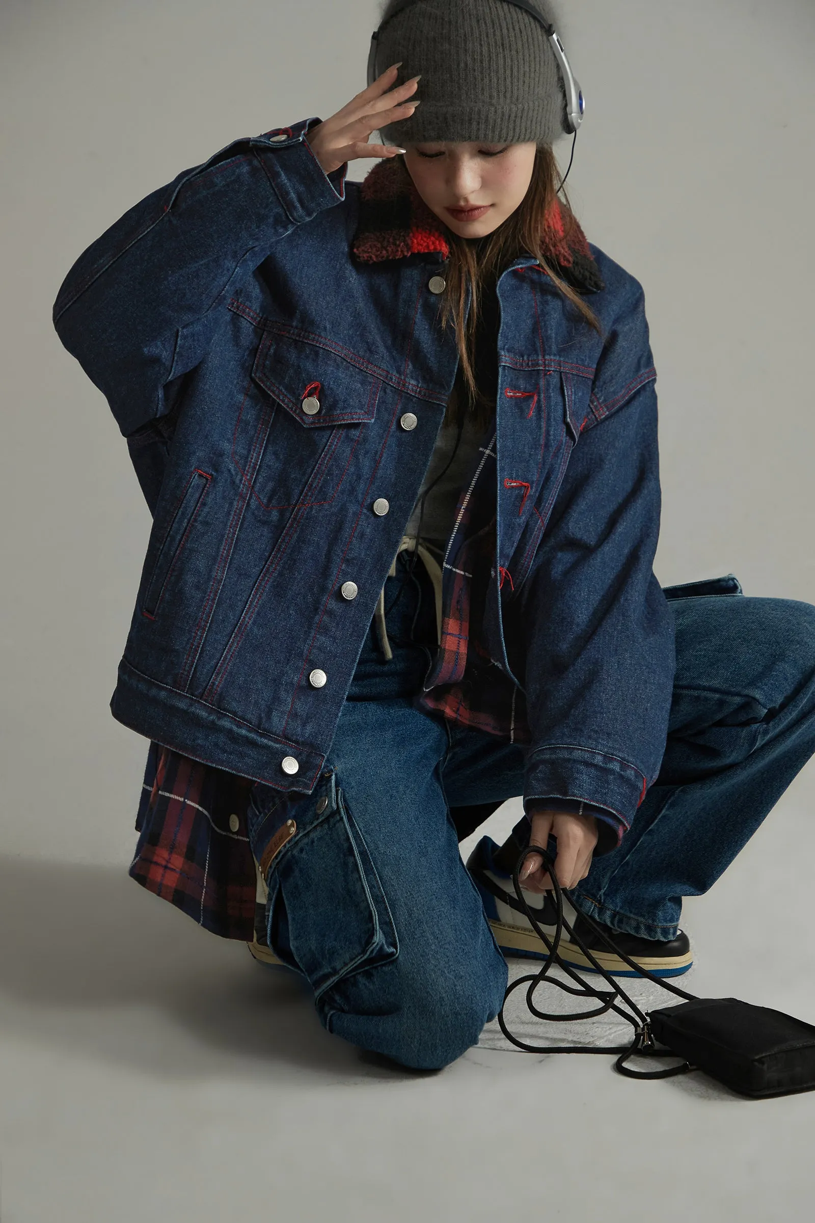 Red Stitch Denim Jacket