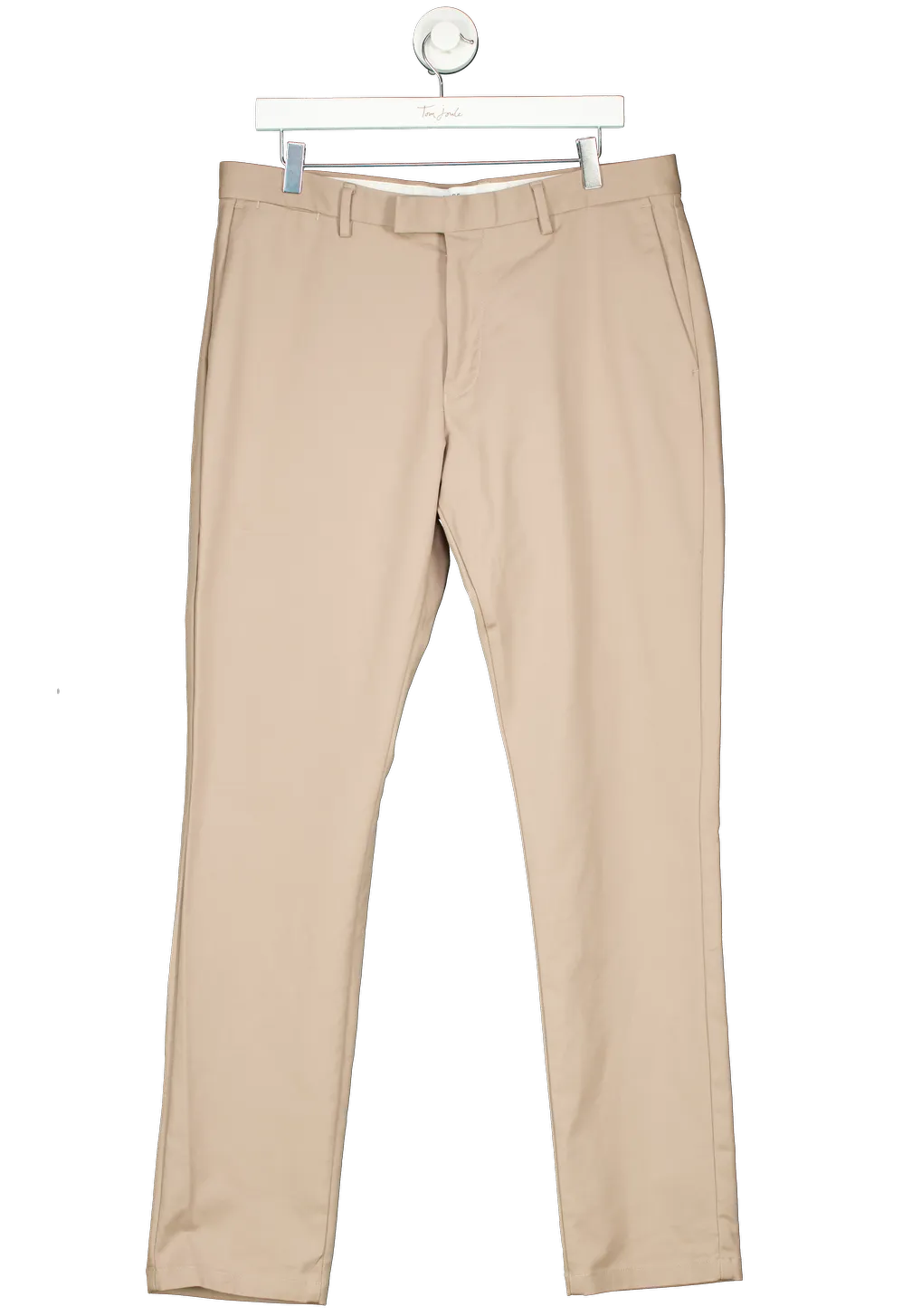 REISS Beige Slim Fit Cotton Blend Chinos In Stone W36