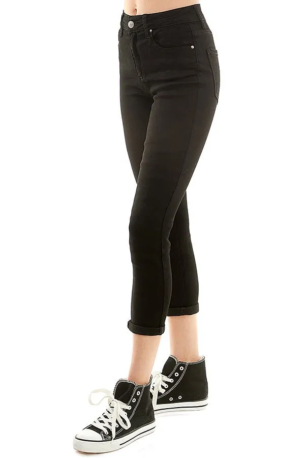 REPREVE SUSTAINABLE ROLLED CUFF CAPRI