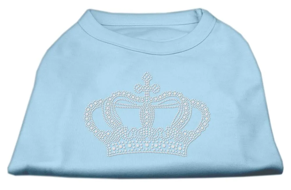 Rhinestone Crown Shirts Baby Blue XS (8)