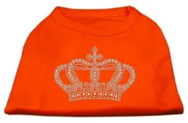 Rhinestone Crown Shirts Orange Sm (10)