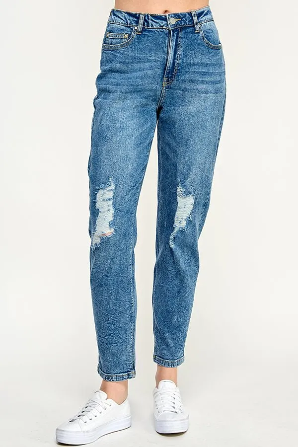 RIPPED  BOYFRIEND JEANS