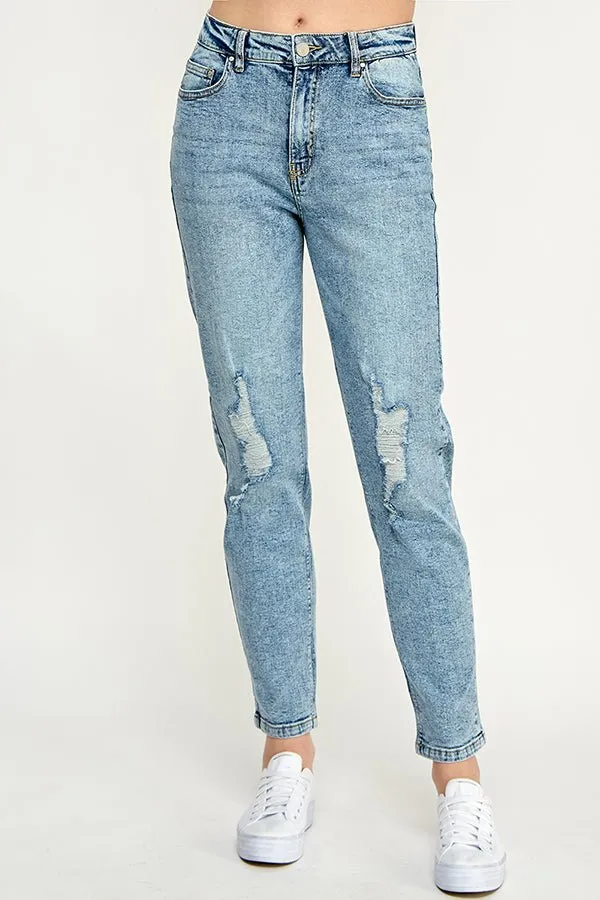 RIPPED  BOYFRIEND JEANS