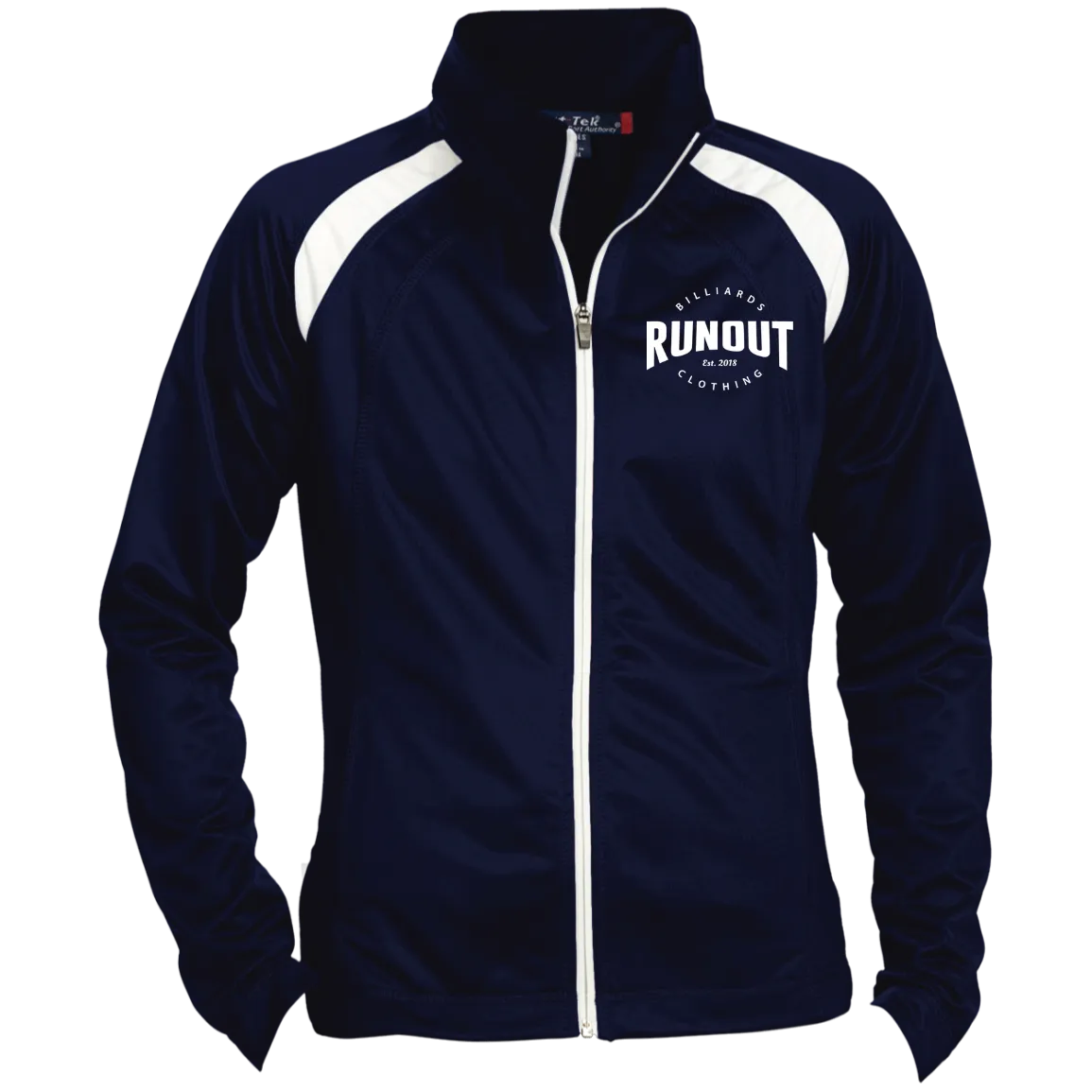 Runout Billiards Clothing -Ladies' Raglan Sleeve Warmup Jacket