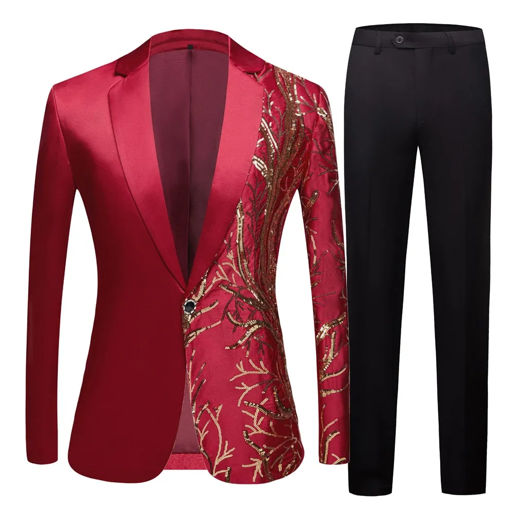 Safari Slim Fit Party Blazer & Pants Suit