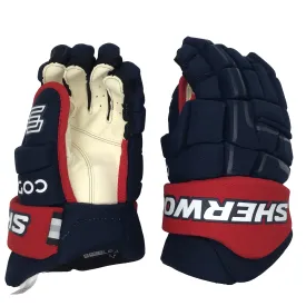 Sherwood Code Encrypt 1 - Team Stock Glove - Columbus Blue Jackets (Navy/Red)