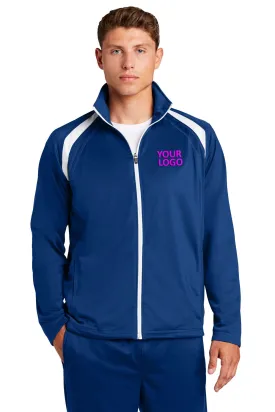 Sport-Tek Tricot Track Custom Jackets, True Royal/White