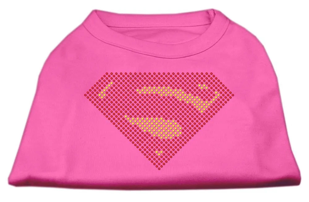 Super! Rhinestone Shirts Bright Pink XL (16)