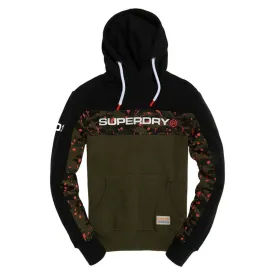 Superdry TROPHY CAMO SPLAT HOOD/JOGGER Men’s - BLACK/BLACK OLIVE GRIT