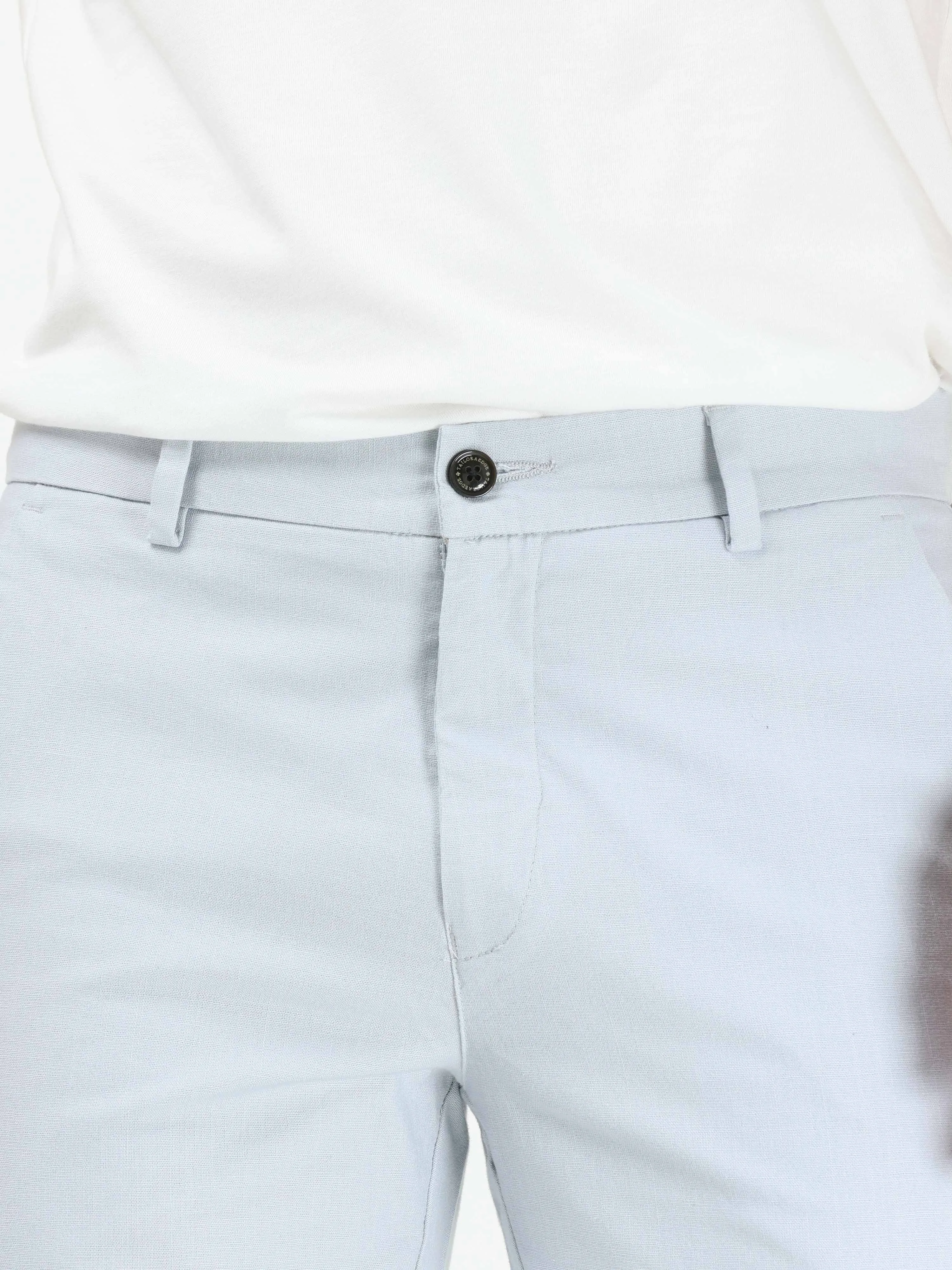 Timeless Cotton Sky Blue Linen Chino