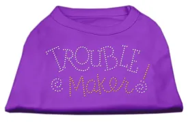 Trouble Maker Rhinestone Shirts Purple XS (8)