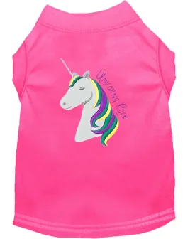 Unicorns Rock Embroidered Dog Shirt Bright Pink Xxl (18)