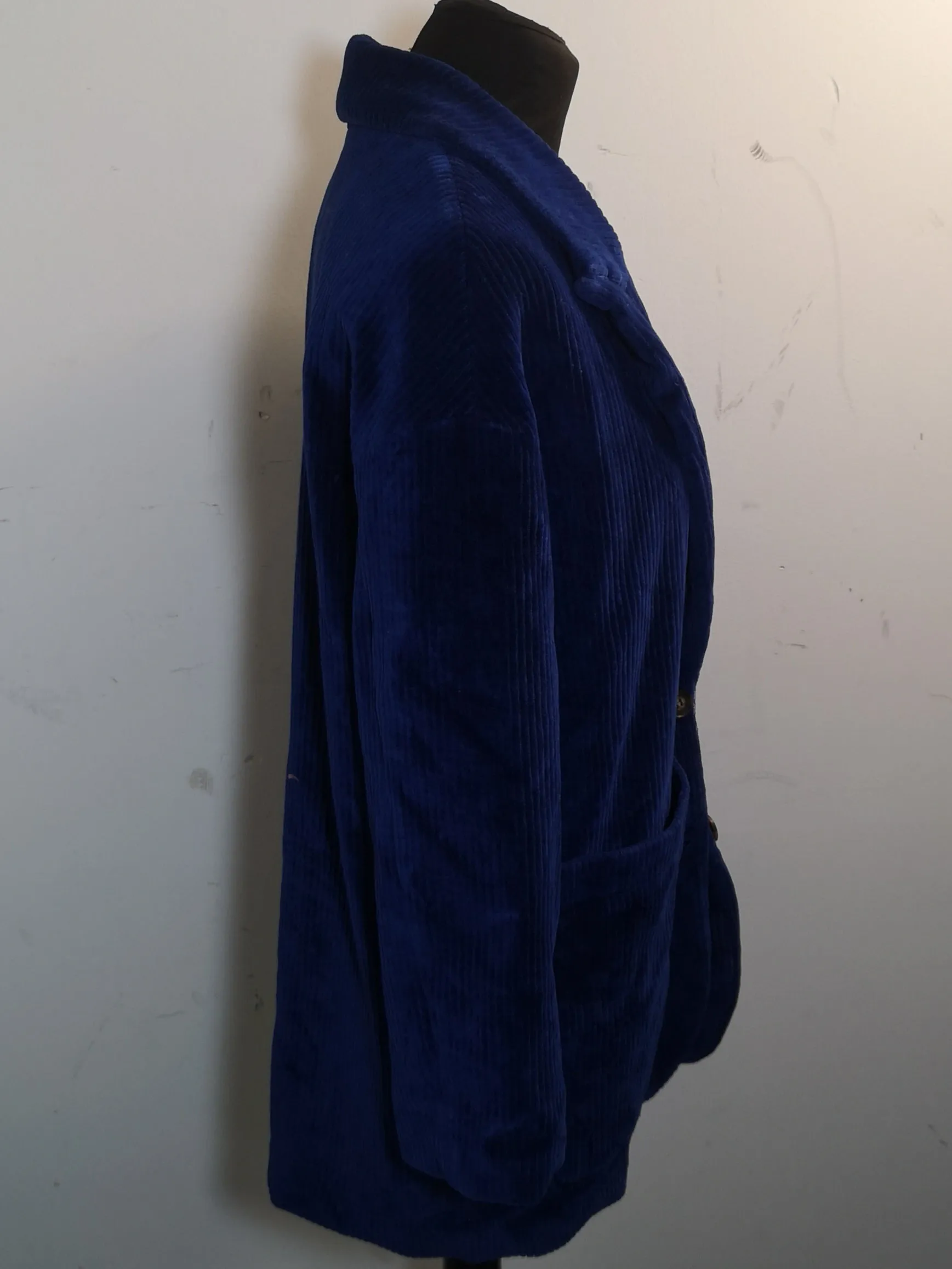 Vimie Velvet Blue Jacket Size S