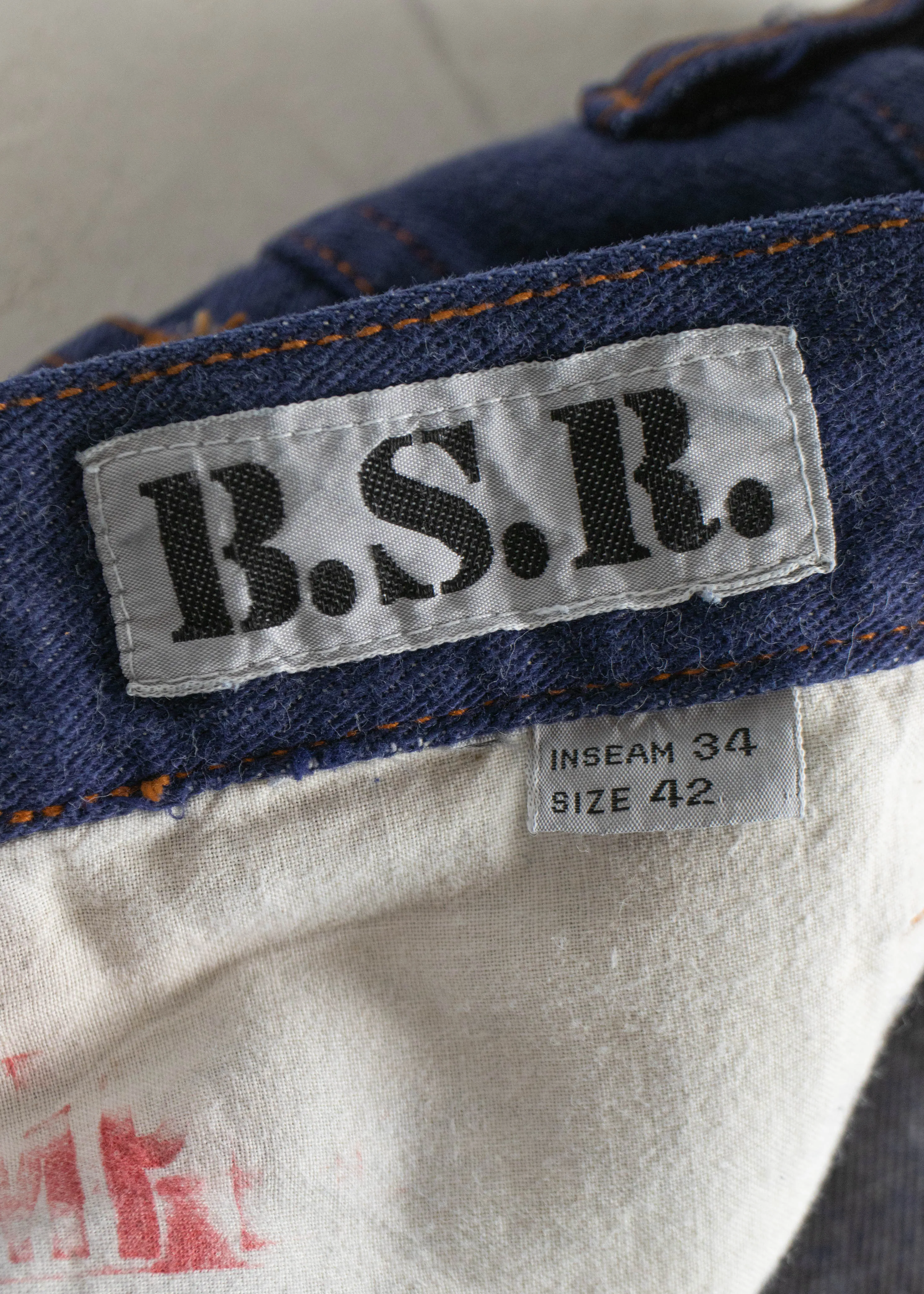 Vintage 1980s B.S.R Darkwash Flare Jeans Size Women's 36 / Men's 38