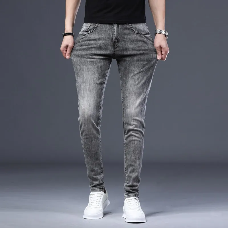 West Louis™ Skinny Stretch Leisure Denim Pants