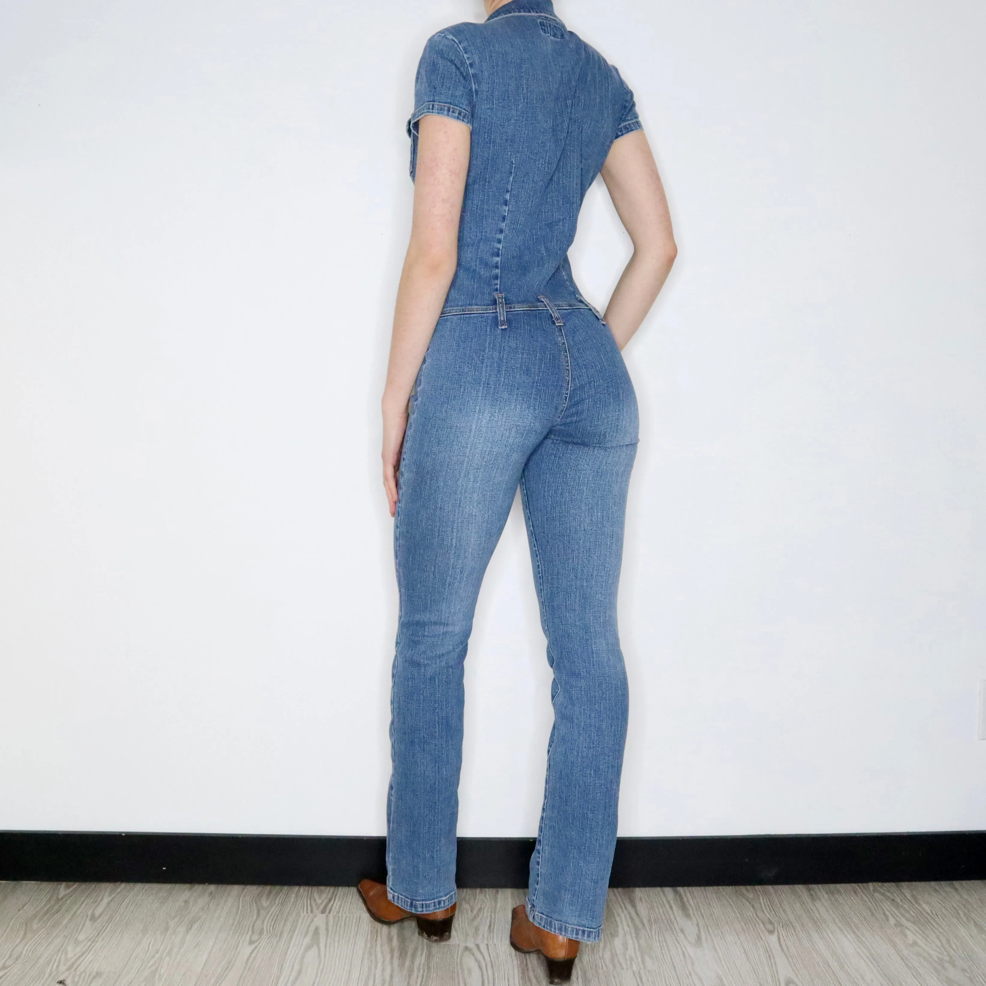 Y2K Denim Jumpsuit (Small)